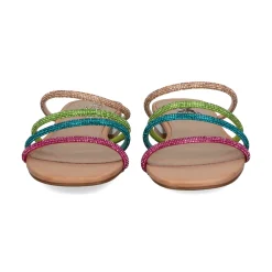 EXE Sandalias planas de Mujer AMELIA-669 MULTICOLOR