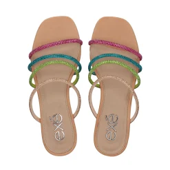 EXE Sandalias planas de Mujer AMELIA-669 MULTICOLOR