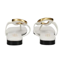 EXE Sandalias planas de Mujer STORM-268 BLANCO