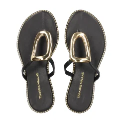 EXE Sandalias planas de Mujer 517 CHIOS NEGRO