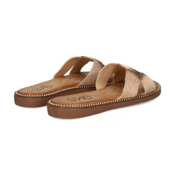 EXE Sandalias planas de Mujer ZF1982-E1 ORO ROSA