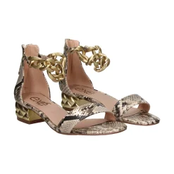 EXE Sandalias planas de Mujer KATY-386 BEIGE