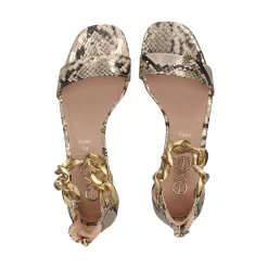 EXE Sandalias planas de Mujer KATY-386 BEIGE