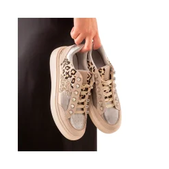 EXE Zapatillas de Mujer CH3595A-61 LEOPARD NATURAL
