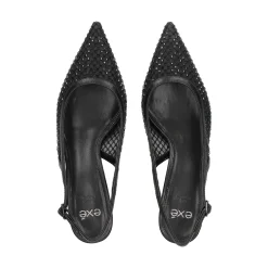 EXE Zapatos de tacón bajo IRIS-222 NEGRO