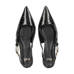 EXE Zapatos de tacón medio de Mujer BLAIR-358 NEGRO