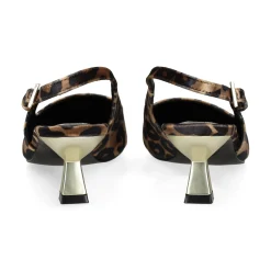 EXE Zapatos de tacón medio de Mujer BLAIR-358 LEOPARDO
