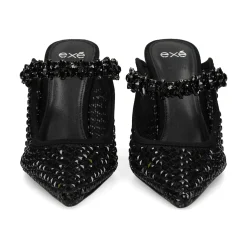 EXE Zuecos de Mujer LAMINA-277 NEGRO