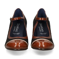 FLUCHOS Merceditas de Mujer D8669CCNSU CAFE + CUERO
