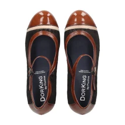 FLUCHOS Merceditas de Mujer D8669CCNSU CAFE + CUERO