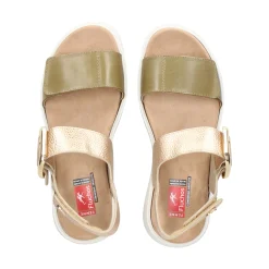 FLUCHOS Sandalias con plataforma de Mujer F2166 PLATINO