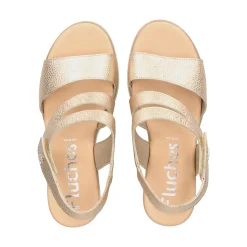 FLUCHOS Sandalias cuña de Mujer F1973 PLATINO