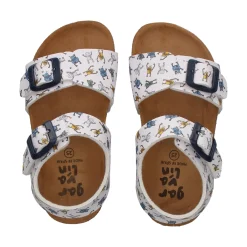 GARVALIN Sandalias, chanclas y albarcas de niña 242468-B BLANCO