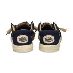 HEY DUDE Zapatillas de Hombre WALLY CANVAS 001 NEGRO