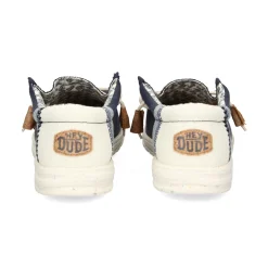 HEY DUDE Zapatillas de Hombre WALLY LINEN 410 NAVY