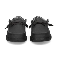 HEY DUDE Zapatillas de Hombre WALLY STRETCH 060 BLACK/BLACK
