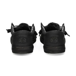HEY DUDE Zapatillas de Hombre WALLY STRETCH 060 BLACK/BLACK