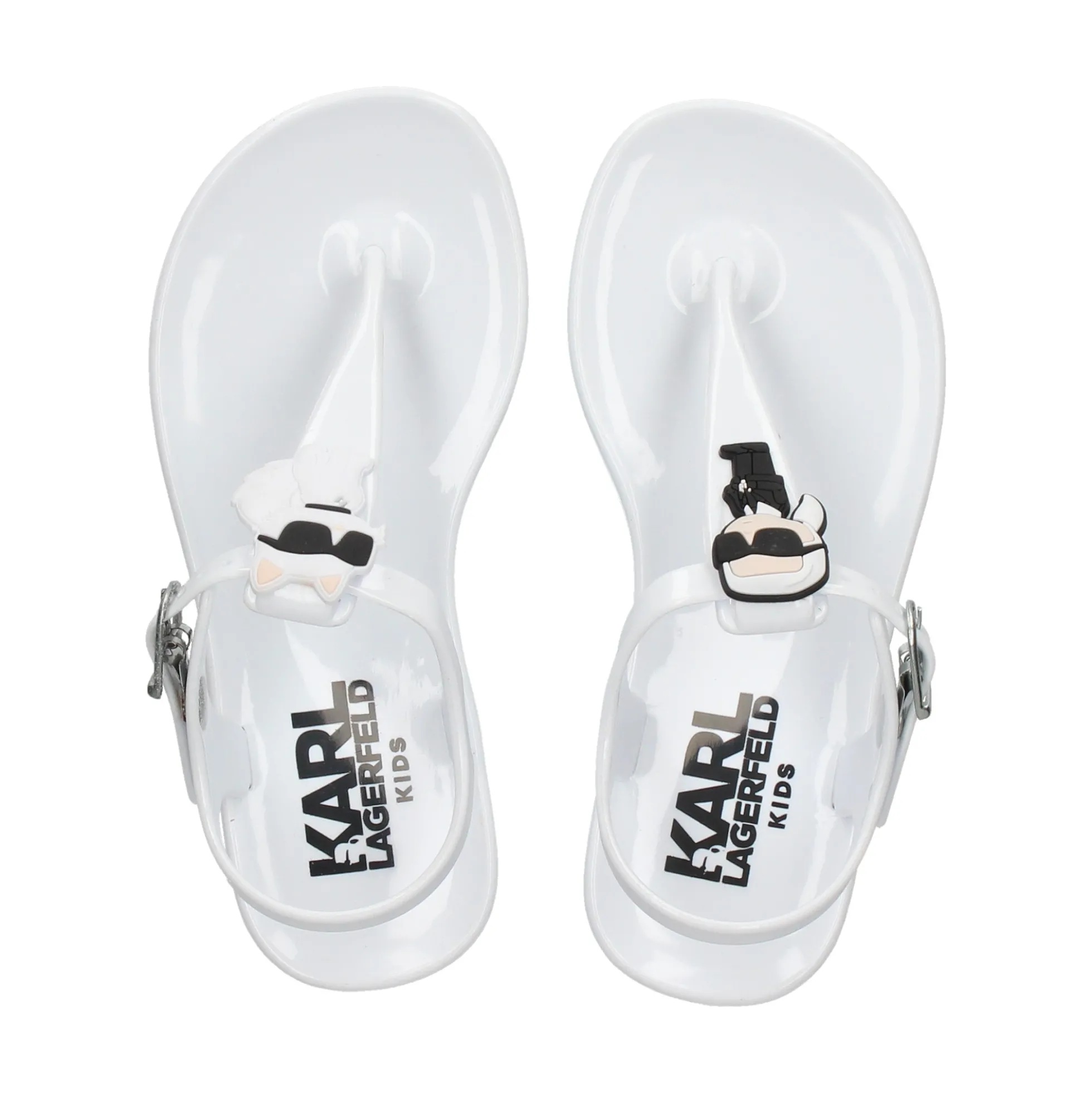 KARL LAGERFELD KIDS Sandalias, chanclas y albarcas de niña Z19098 10B BLANCO