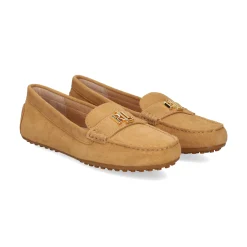 LAUREN RALPH LAUREN Mocasines de Mujer BARNSBURY FLATS DRIVER 001 CAMEL