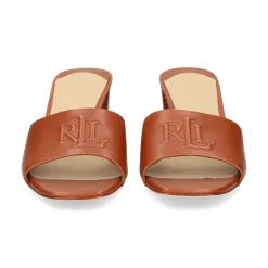 LAUREN RALPH LAUREN Sandalias con tacón de Mujer EVERLEY HEEL 002 TAN