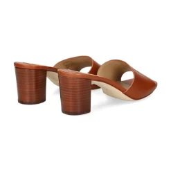 LAUREN RALPH LAUREN Sandalias con tacón de Mujer EVERLEY HEEL 002 TAN