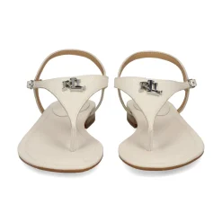 LAUREN RALPH LAUREN Sandalias planas de Mujer ELLINGTON 002 SOFT WHITE