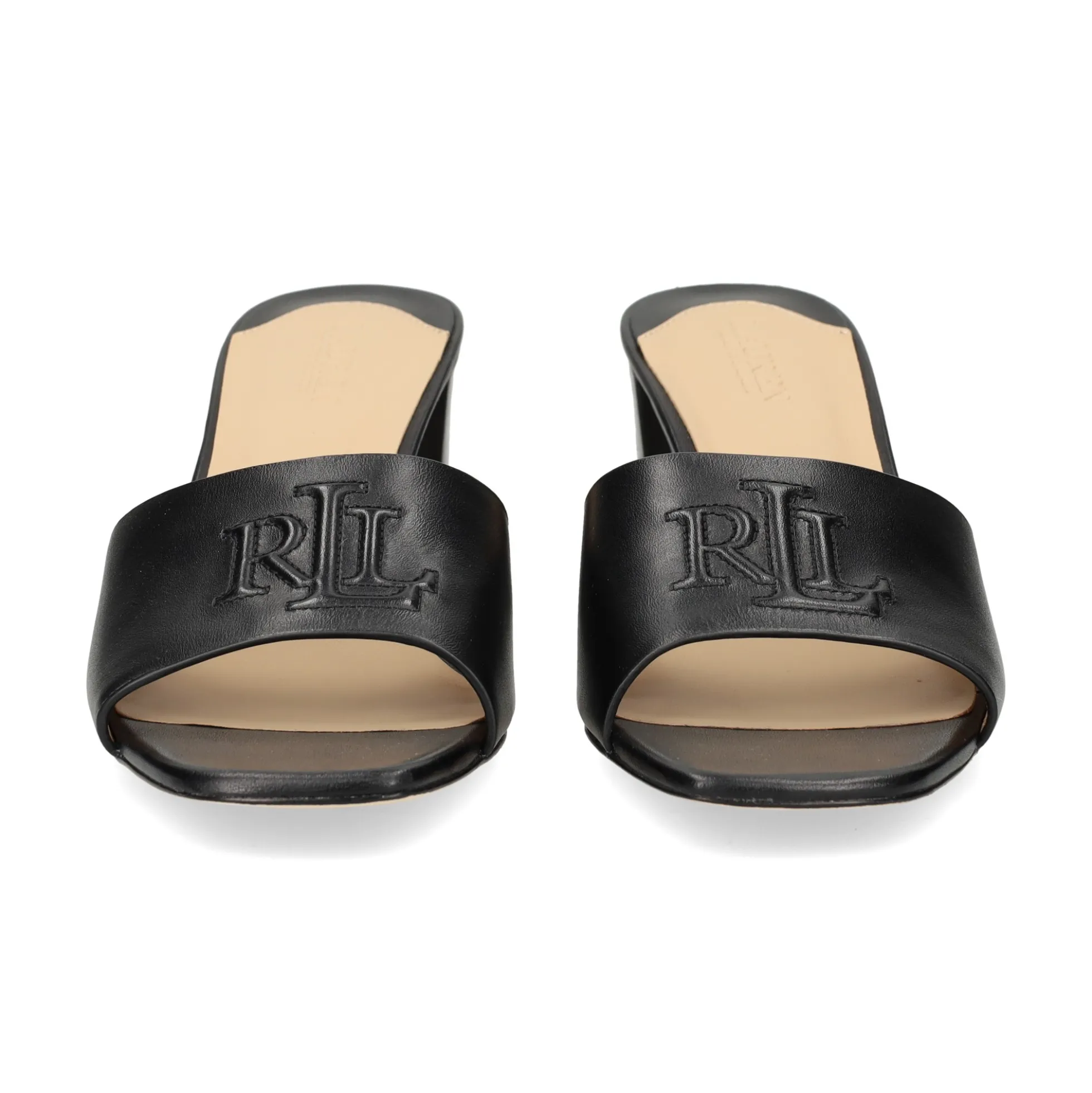 LAUREN RALPH LAUREN Sandalias con tacón de Mujer EVERLEY HEEL 001 NEGRO