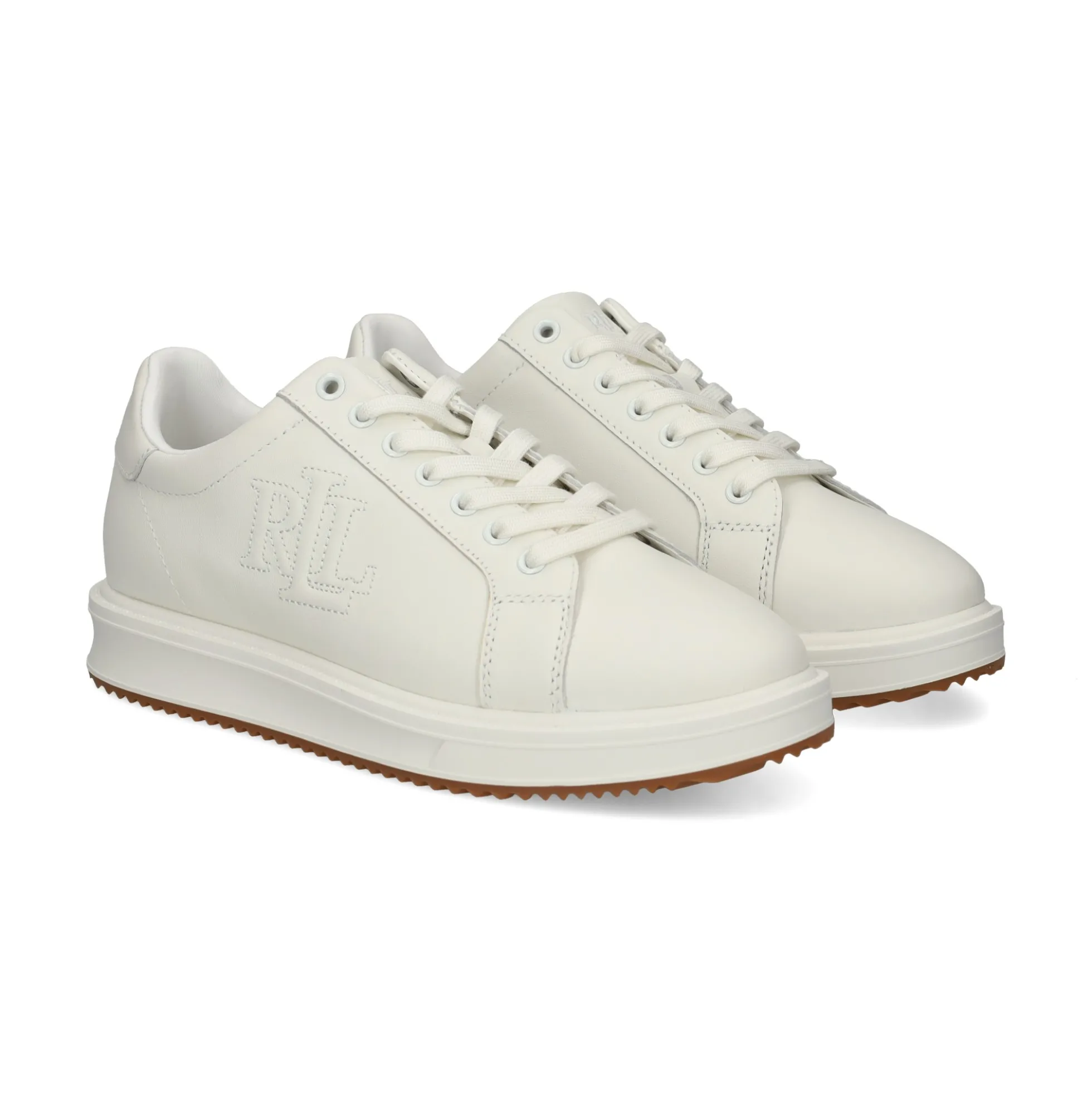 LAUREN RALPH LAUREN Zapatillas de Mujer AINSLEY-SNEAKERS 001 SNOW WHITE