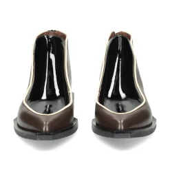 LE BOHÉMIEN Botines planos de Mujer G014 NEGRO
