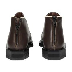 LE BOHÉMIEN Botines planos de Mujer G014 NEGRO