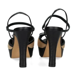LODI Sandalias con plataforma de Mujer TERREN C2 NEGRO/ARENA