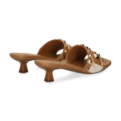 LODI Sandalias con tacón de Mujer A-ANTILA-P C2 CAMEL