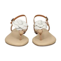LODI Sandalias planas de Mujer BR5500 C2 SAND/WHITE