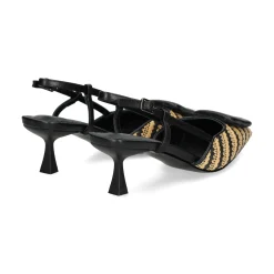 LODI Zapatos de tacón medio de Mujer BESO EGRO-NATURAL