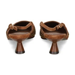 LODI Zapatos de tacón medio de Mujer A-CASIA C501 CHOCOLATE