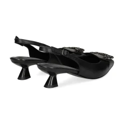 LODI Zapatos de tacón medio de Mujer RINO NEGRO