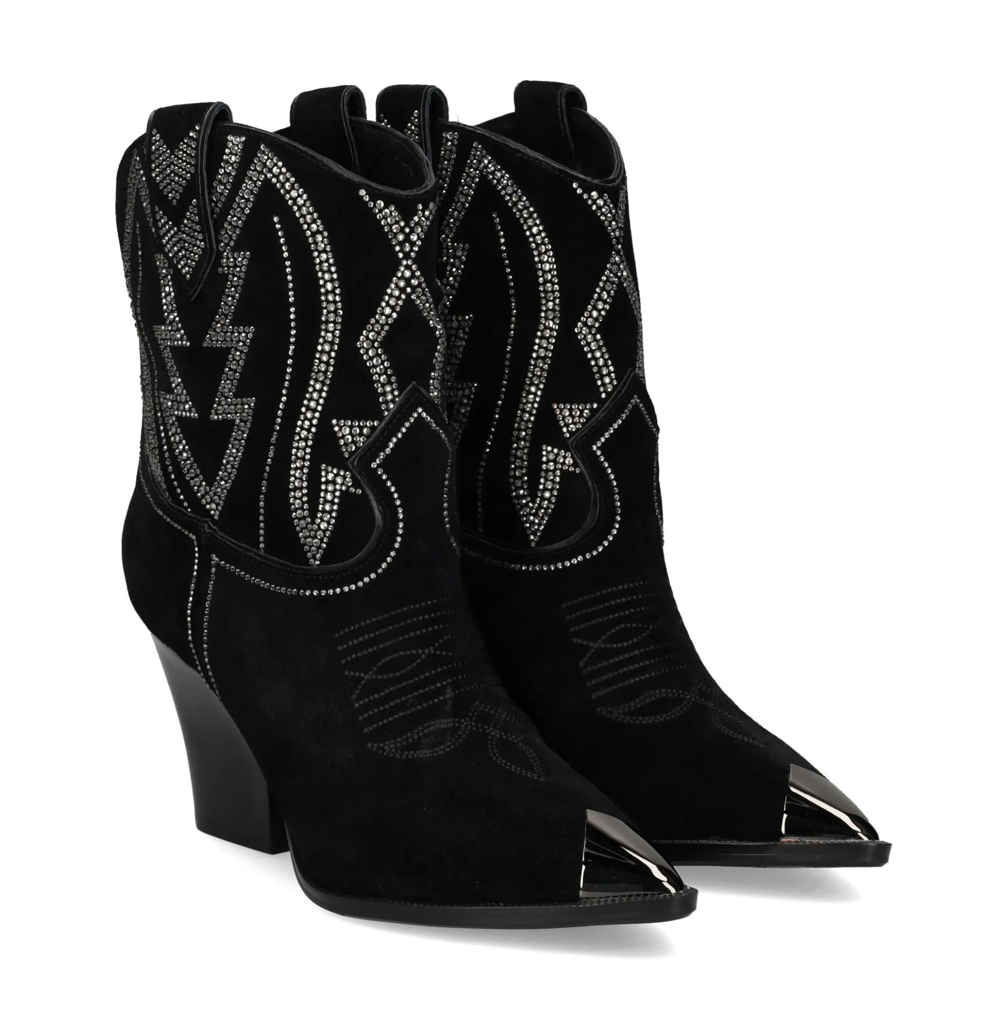 LOLA CRUZ Botas con tacón de Mujer 293T63BK 6789 CRISTAL