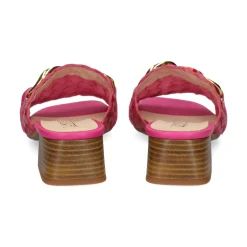 LÓPEZ Sandalias con tacón de Mujer 23425 604 FUXIA