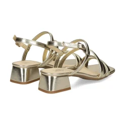 LÓPEZ Sandalias con tacón de Mujer 23039 PLATINO