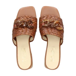 LÓPEZ Sandalias con tacón de Mujer 24524 TABACO
