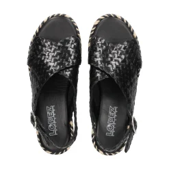 LÓPEZ Sandalias planas de Mujer 22830 NEGRO