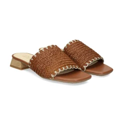 LÓPEZ Sandalias planas de Mujer 24505 TABACO