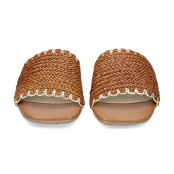LÓPEZ Sandalias planas de Mujer 24505 TABACO