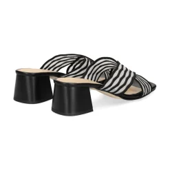 MISS ELASTIC Sandalias con tacón de Mujer 70072 05 NEGRO