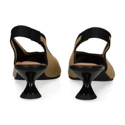 MISS ELASTIC Zapatos de tacón medio de Mujer 76535 72 CAMEL/NEGRO