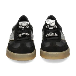 MJUS Zapatillas de Mujer T94172 NERO+ARGENTO