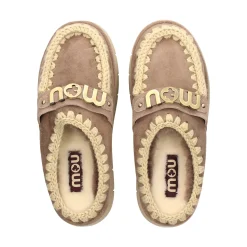 MOU Zuecos de Mujer Bounce welt clog suede ELGRY
