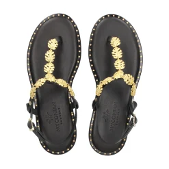 MYCONIAN Sandalias planas de Mujer 221582 NEGRO