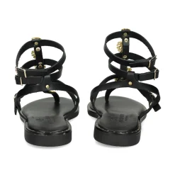 MYCONIAN Sandalias planas de Mujer 221082 NEGRO