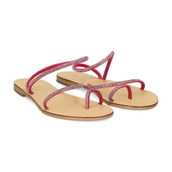 NICOLAS LAINAS Sandalias planas de Mujer 63-TC ROSA